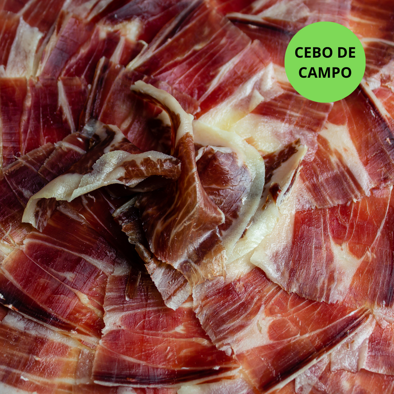 Jamón Cebo de Campo 50% ibérico cortado a cuchillo- Castro y González
