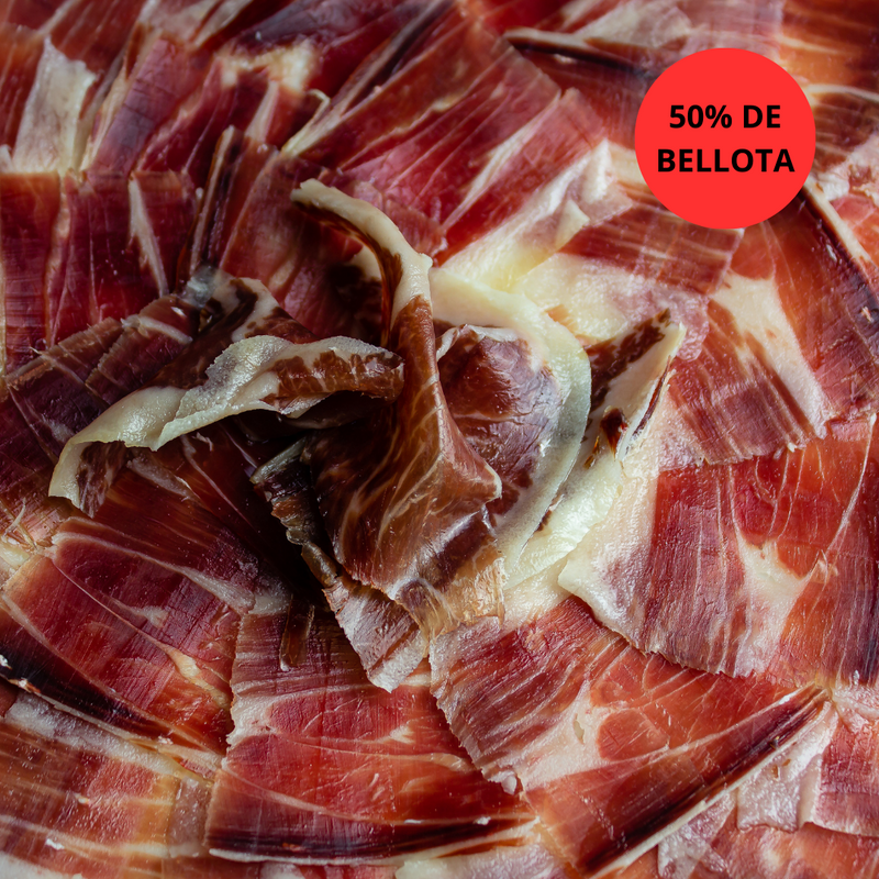 Jamón de Bellota 50% Ibérico cortado a cuchillo-  Castro y González