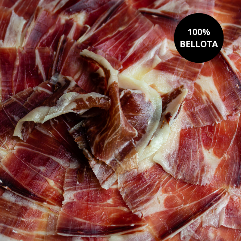 Jamón de Bellota 100% Ibérico cortado a cuchillo - DOP Jabugo