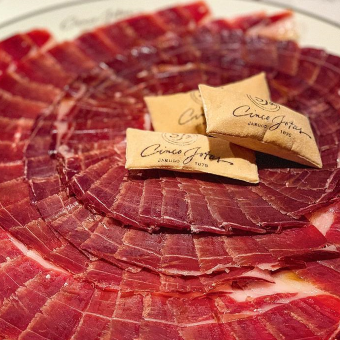 Jamón de  Bellota 100% Ibérico Cortado a Cuchillo -  5 Jotas - Sabor Ibérico